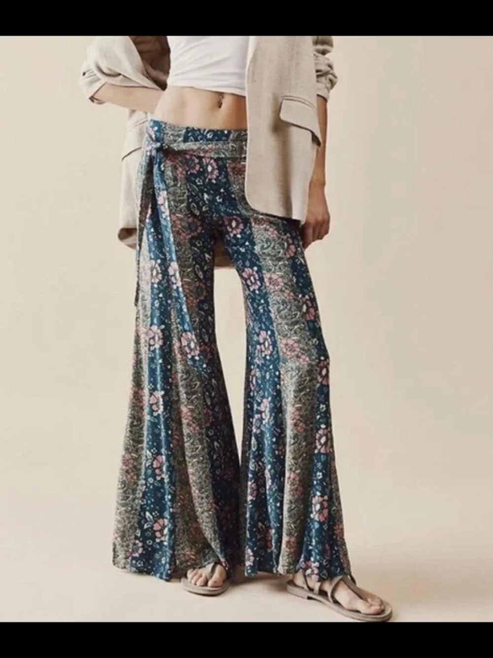 NWOT Free People Bali Sultry Flare Pants Size Small